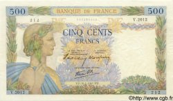 500 Francs LA PAIX FRANCE  1941 F.32.13 VF