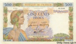 500 Francs LA PAIX FRANCE  1941 F.32.25