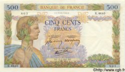 500 Francs LA PAIX FRANCIA  1942 F.32.29 AU