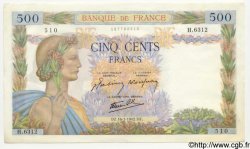 500 Francs LA PAIX FRANCIA  1942 F.32.37 EBC