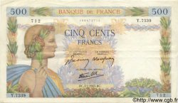 500 Francs LA PAIX FRANCIA  1943 F.32.44 MBC