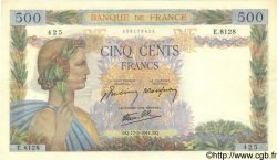 500 Francs LA PAIX FRANKREICH  1944 F.32.47 VZ