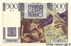 500 Francs CHATEAUBRIAND FRANKREICH  1945 F.34.01 VZ to fST
