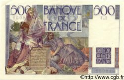 500 Francs CHATEAUBRIAND FRANKREICH  1945 F.34.01 VZ to fST