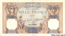 1000 Francs CÉRÈS ET MERCURE FRANCE  1928 F.37.02 VF+