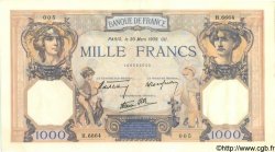 1000 Francs CÉRÈS ET MERCURE type modifié FRANCE  1939 F.38.35 AU