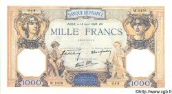 1000 Francs CÉRÈS ET MERCURE type modifié FRANKREICH  1940 F.38.46 fST+
