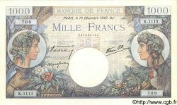 1000 Francs COMMERCE ET INDUSTRIE FRANCIA  1940 F.39.03 AU+