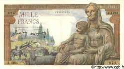 1000 Francs DÉESSE DÉMÉTER FRANKREICH  1942 F.40.07 fST