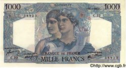 1000 Francs MINERVE ET HERCULE FRANCIA  1945 F.41.03 q.FDC