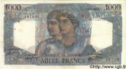 1000 Francs MINERVE ET HERCULE FRANCE  1947 F.41.18 VF