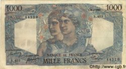 1000 Francs MINERVE ET HERCULE FRANKREICH  1950 F.41.32 SS