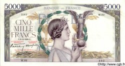 5000 Francs VICTOIRE Impression à plat FRANKREICH  1938 F.46.01 fVZ