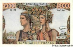 5000 Francs TERRE ET MER FRANCIA  1957 F.48.13 EBC+