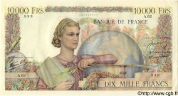 10000 Francs GÉNIE FRANÇAIS FRANKREICH  1946 F.50.03 VZ