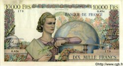 10000 Francs GÉNIE FRANÇAIS FRANCIA  1950 F.50.36 MBC