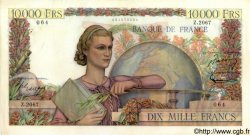 10000 Francs GÉNIE FRANÇAIS FRANKREICH  1951 F.50.55 VZ