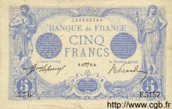 5 Francs BLEU FRANCE  1915 F.02.26 VF