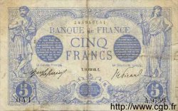 5 Francs BLEU FRANCIA  1916 F.02.35 BC+