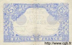 5 Francs BLEU FRANKREICH  1916 F.02.38 fVZ