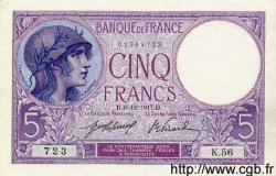 5 Francs FEMME CASQUÉE FRANCIA  1917 F.03.01