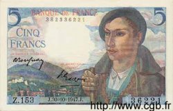 5 Francs BERGER FRANCE  1947 F.05.07 UNC-