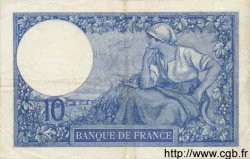 10 Francs MINERVE FRANCIA  1917 F.06.02 MBC