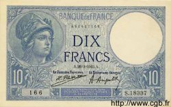 10 Francs MINERVE FRANCE  1925 F.06.09 XF+