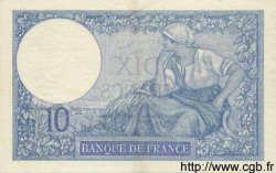 10 Francs MINERVE FRANCE  1927 F.06.12 AU-