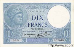 10 Francs MINERVE modifié FRANCIA  1939 F.07.14 SC