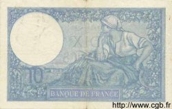 10 Francs MINERVE modifié FRANKREICH  1940 F.07.20 fVZ