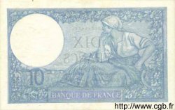 10 Francs MINERVE modifié FRANKREICH  1940 F.07.24 VZ+