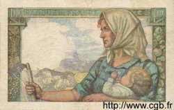 10 Francs MINEUR FRANKREICH  1941 F.08.01Sp2 VZ