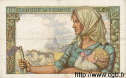 10 Francs MINEUR FRANKREICH  1942 F.08.04 fVZ