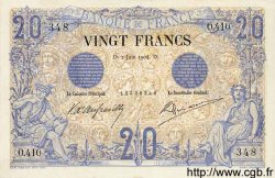 20 Francs NOIR FRANCE  1904 F.09.03 AU-