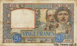 20 Francs TRAVAIL ET SCIENCE FRANCIA  1940 F.12.03 BC