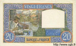 20 Francs TRAVAIL ET SCIENCE FRANCE  1941 F.12.13 XF