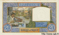 20 Francs TRAVAIL ET SCIENCE FRANKREICH  1941 F.12.17 VZ+
