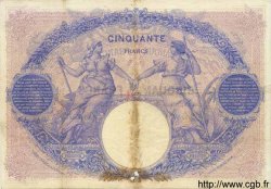 50 Francs BLEU ET ROSE FRANCE  1890 F.14.02 F+