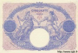 50 Francs BLEU ET ROSE FRANCE  1920 F.14.33S1 UNC-