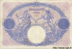 50 Francs BLEU ET ROSE FRANCIA  1921 F.14.34 q.BB