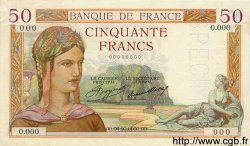 50 Francs CÉRÈS FRANKREICH  1934 F.17.01Sp