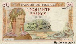 50 Francs CÉRÈS FRANCE  1936 F.17.31