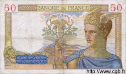 50 Francs CÉRÈS FRANCIA  1937 F.17.37 BC+