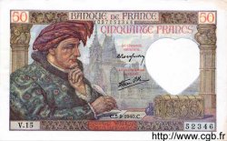 50 Francs JACQUES CŒUR FRANCIA  1940 F.19.02 SC