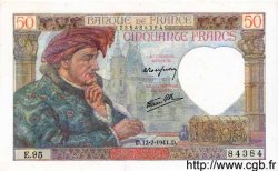 50 Francs JACQUES CŒUR FRANCE  1941 F.19.12 UNC