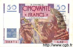 50 Francs LE VERRIER FRANCIA  1947 F.20.08 SC