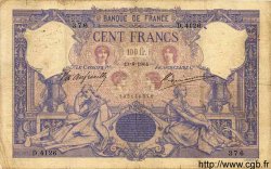 100 Francs BLEU ET ROSE FRANKREICH  1904 F.21.18 fS