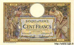 100 Francs LUC OLIVIER MERSON sans LOM FRANKREICH  1913 F.23.05 VZ