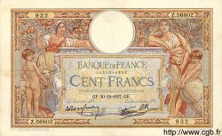 100 Francs LUC OLIVIER MERSON type modifié FRANCIA  1937 F.25.07 BB